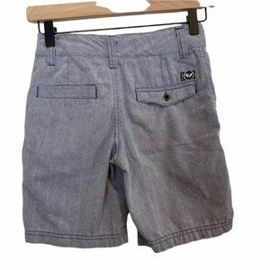 Blue Herringbone Shorts Size 8